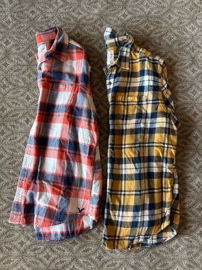 2 lightweight American Eagle Outfitters flannel! Two for the price of one!!
